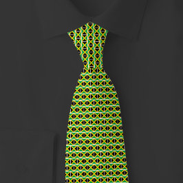 Corbata Jamaica Flag Brick Pattern