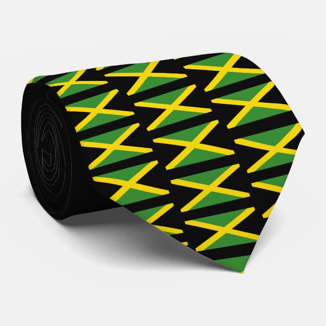 Corbata JAMAICA FLAG Monograma Nata de cuello (Enrollado)