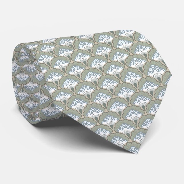 Corbata Japanese art deco style_Earth (Enrollado)