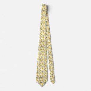 Corbata Jardín Amarillo Acuarela Flores Silvestres Primave