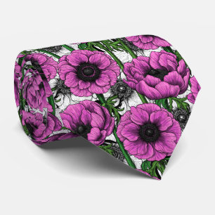Corbata Jardín anémico rosa