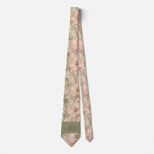 Corbata Jardín de flores silvestres vintage de Cottagecore