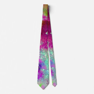 Corbata JARDÍN DE LAS SOMBRAS PERDIDAS - violeta rosa púrp