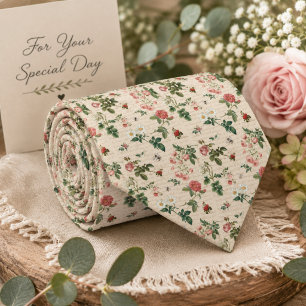 Corbata Jardín de Rosas Vintage