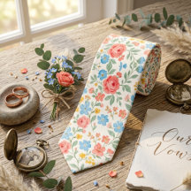 Jardín Floral de Primavera en Acuarela Vintage