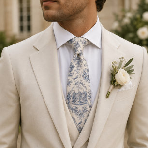 Corbata Jardín Francés Toile Elegante Versalles Botánico