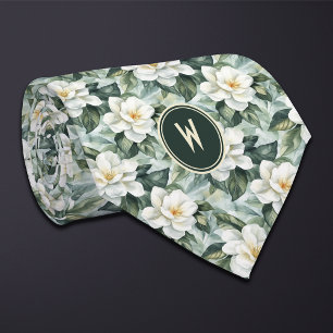 Corbata Jardines Blancos Florales