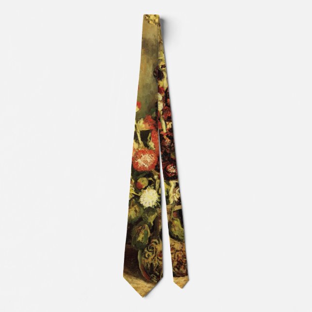 Corbata Jarrón con malvarrosas de Vincent van Gogh (Anverso)