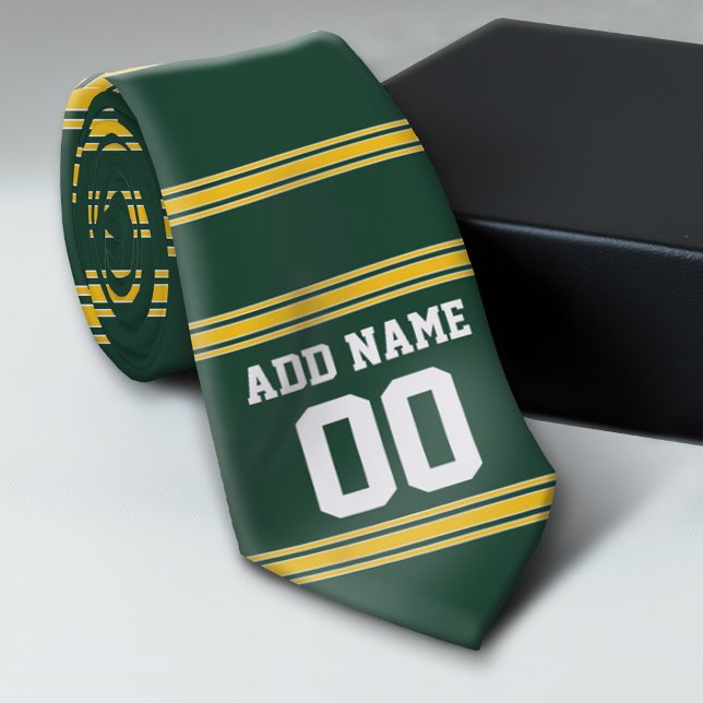 Corbata Jersey de fútbol con número de nombre personalizad (Custom Tie)
