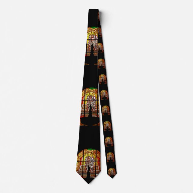 Corbata jesús de vidrio manchado (Anverso)