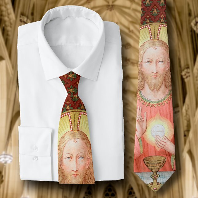 Corbata Jesús Instituyendo la Santa Comunión (SAU 045) (Subido por el creador)