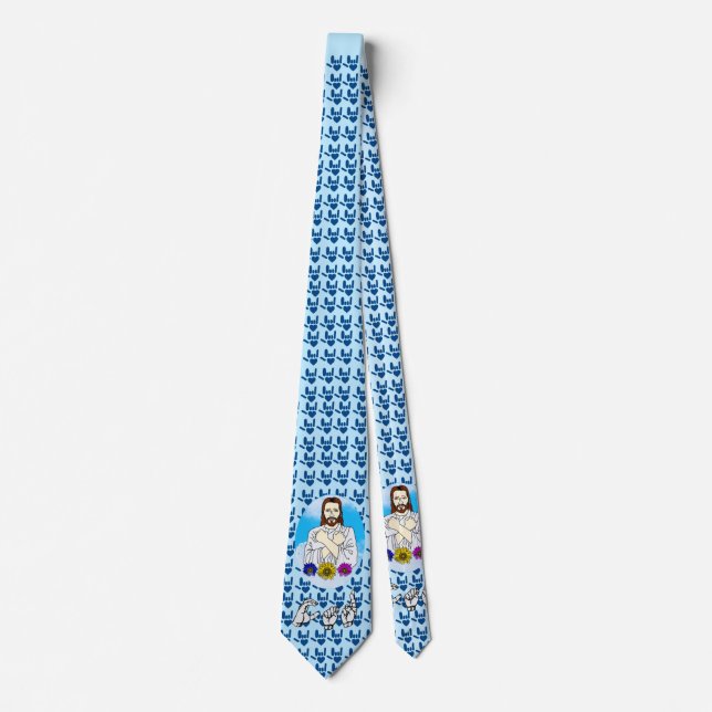 Corbata Jesus Love Tie (Anverso)