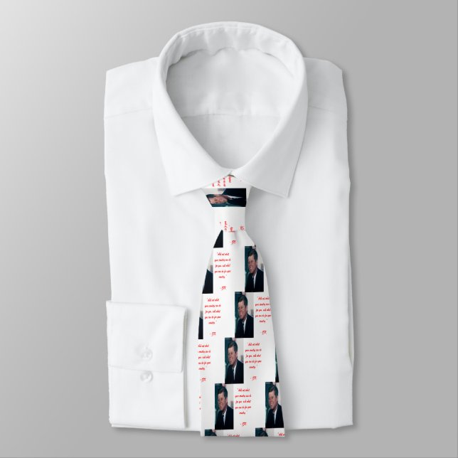 Corbata JFK y Ask Not Quita Necktie (Atado)
