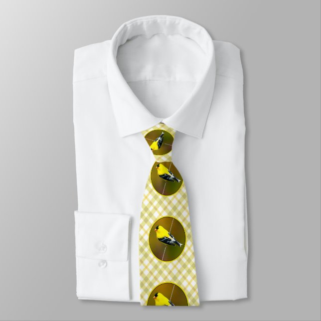 Corbata Jilguero Americano - Fotografía Original (Atado)