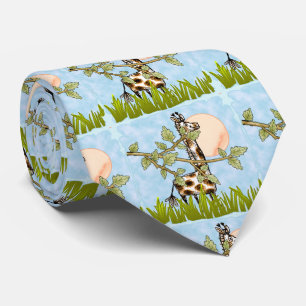 Corbata Jirafa Escondiéndose