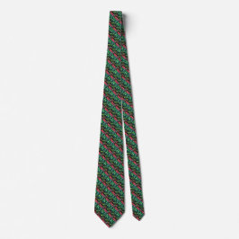 Corbata Jolly Fun Red Green Christmas Holiday Lights