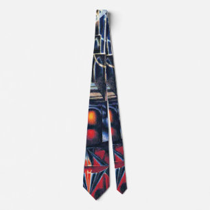 Corbata Joseph Stella - Viejo puente de Brooklyn