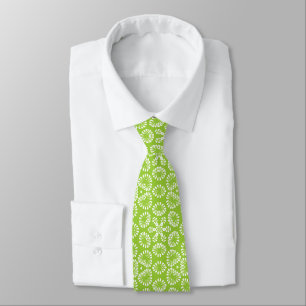 Corbata Joyas - Aguacate Verde y Blanco