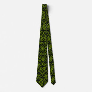 Corbata Joyas - Verde negro y marciano