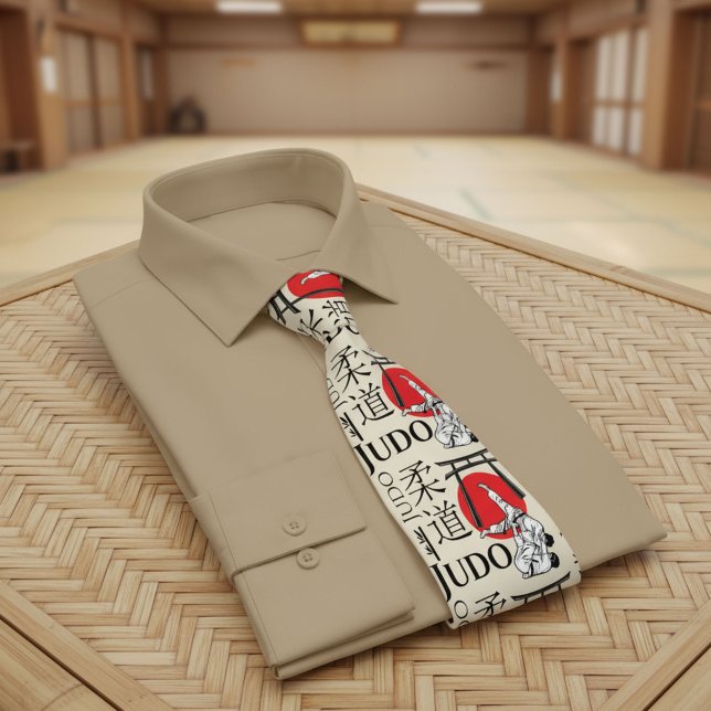 Corbata Judo Kanji, Judoka, patrón de puertas Torii (Subido por el creador)