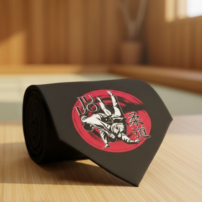 Corbata Judo Kanji y Lanzamiento del Sol Naciente  (Subido por el creador)