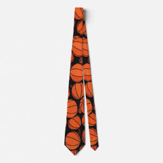 Corbata Juego de baloncesto Día Diseñador Satin Necktie