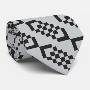 Corbata juegos cuadrados arabescos abstractos diagonales
