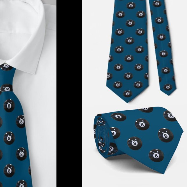 Corbata Jugador de Billar Bola 8 de Vaqueros Genial (Subido por el creador)