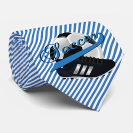 Corbata Jugador de fútbol de banda azul