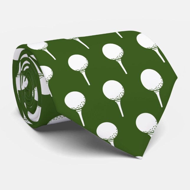 Corbata Jugador de golf Tee Green (Enrollado)