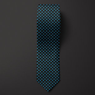 Corbata Jugador de química negra y azul