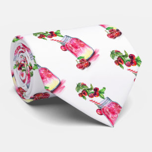 Corbata Jugo de té de cuello de cereza Frutas Fiestas de b