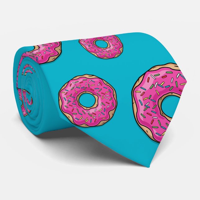 Corbata Juicy Delicious Pink Sprinked Donut (Enrollado)
