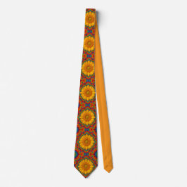 Corbata Kaleidoscope Sunflower Socks Tie