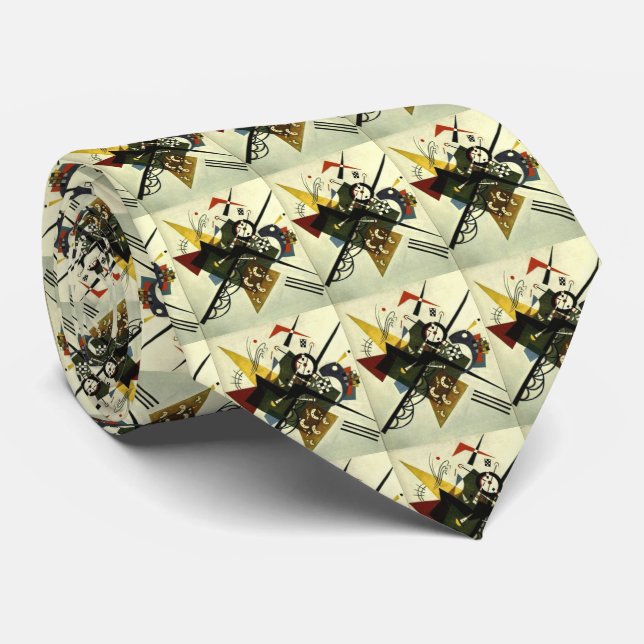 Corbata Kandinsky En White II (Enrollado)