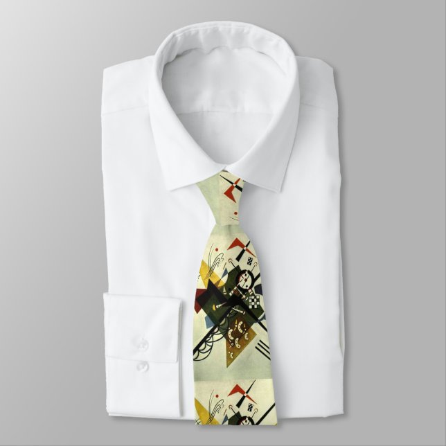 Corbata Kandinsky sobre blanco II (Atado)