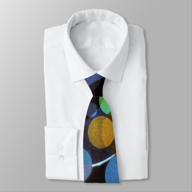 Corbata Kandinsky - Varios círculos (Atado)
