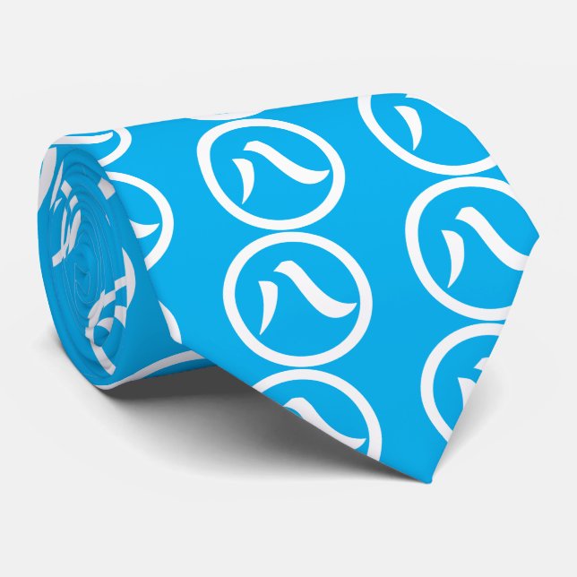 Corbata Kanji numeral ocho, en círculo (Enrollado)