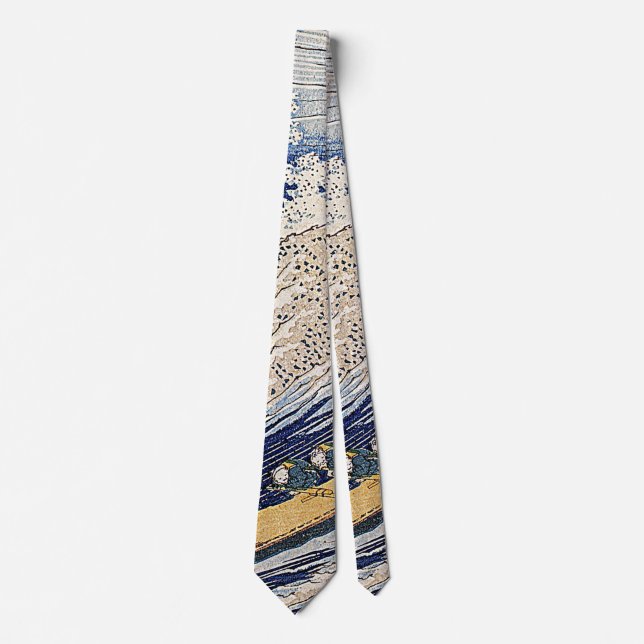 Corbata Katsushika Hokusai. Olas del océano     (Anverso)