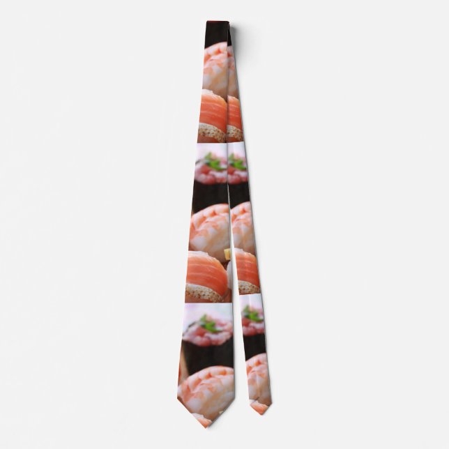 Corbata Kawaii Sushi Set – Cute Nigiri Tie (Anverso)