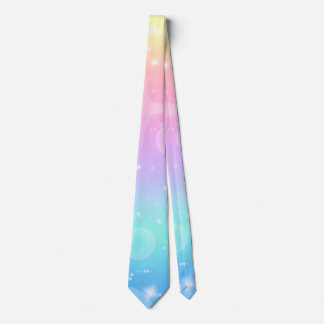 Corbata Kawaii Unicorn Gradiente Pastel de Cuello