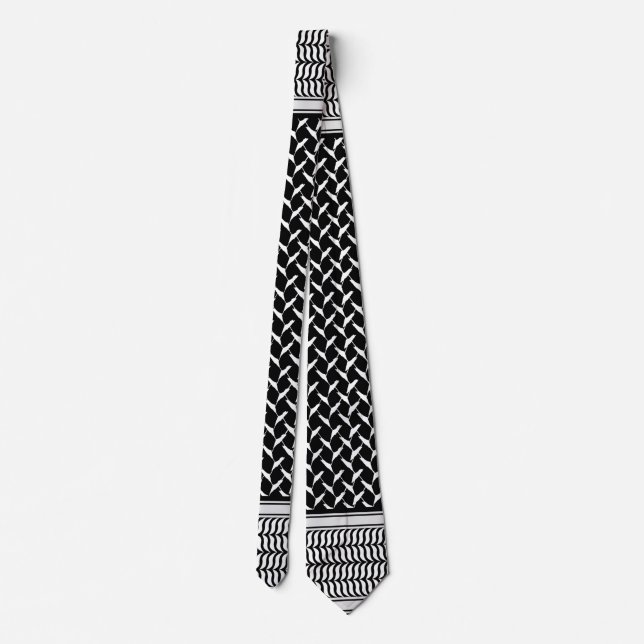 Corbata Keffiyeh palestino (Reverso)