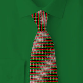 Corbata Kenya Flag Brick Pattern