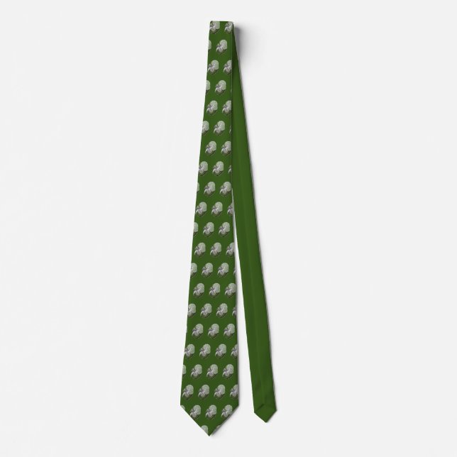 Corbata Kidney Art Green (Anverso)