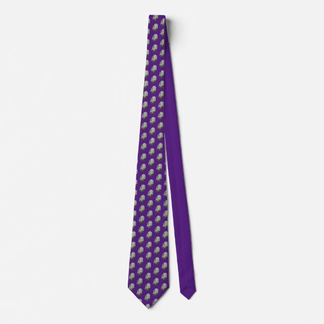 Corbata Kidney Art Purple (Anverso)