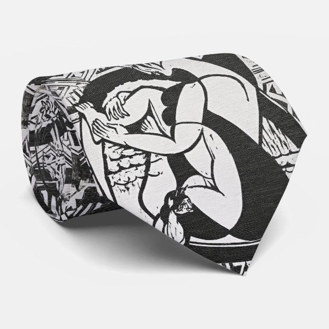 Corbata Kirchner Grabado – Estudio Noir (Enrollado)