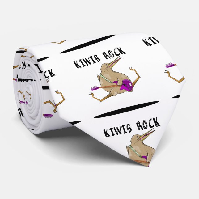 Corbata Kiwi Bass Guitar (Enrollado)