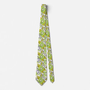 Corbata Kiwi, frugal, verde y blanco, fresco, jugoso, blan