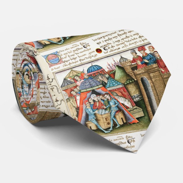 Corbata Knight Cifar Watches the Enemy Camp Play Chess  (Enrollado)