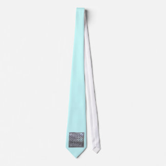 Corbata Knot celta 4 cuadrado de plata